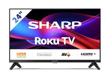SHARP 24 Inch TV HD Roku Smart