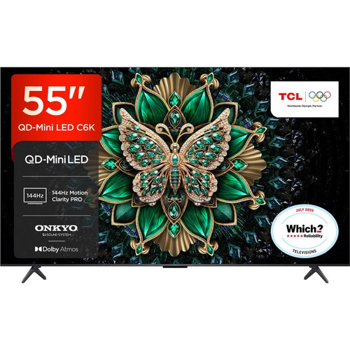 Tcl 55c6k inch qled 4k - tcl, 55c6k-uk